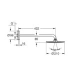 Верхний душ Grohe Rainshower Cosmopolitan 26171000 хром-фото2