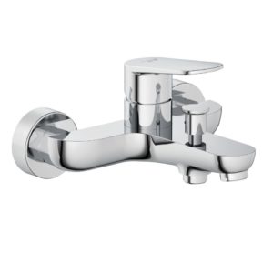 Смеситель KLUDI X1 326910575 для ванны с изливом с подключением шланга хром-фото1