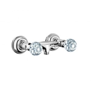 Смеситель KLUDI ADLON 5161005G5 для душа настенный с подключением шланга «Swarovski®» хром-фото1