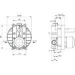 Встраиваемый смеситель Ideal Standard BUILT-IN A1300NU-фото2