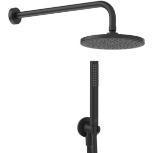 Готовый набор 5 в 1 верхний ручной душ Ideal Standard BD389XG Idealrain черный матовый-фото1