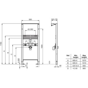 Инсталляция для раковины Ideal Standard PROSYS R010267-фото2