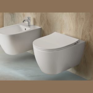 Подвесной унитаз смыв HydroTwist торнадо I.LIFE O T568001 белый-фото2