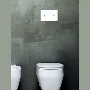 Клавиша смыва OCEANIA 054989 пневматика цвет стекло белое-фото2