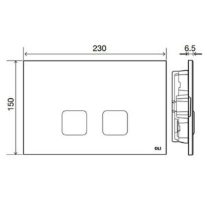 Клавиша смыва PLAIN 070829 механика цвет Черный soft-touch-фото2