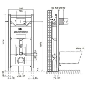 Инсталляция OLI 120 097947 для унитаза механическая Fast Fit-фото2