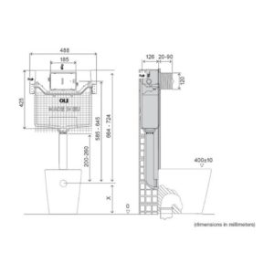 Бачок скрытого монтажа OLI120 Plus Механика 099941-фото2