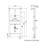 Инсталляция для уринала Urinal Sanitarblock 136179-фото3