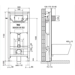 Инсталляция OLI 120 Plus 290160 для унитаза механическая-фото2