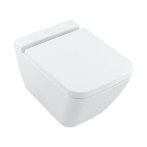 Подвесной унитаз Villeroy & Boch FINION 4664R0R1 безободковый цвет белый CeramicPlus-фото1