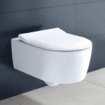 Подвесной унитаз Villeroy & Boch AVENTO 5656RS01 безободковый цвет белый с сиденьем-фото5