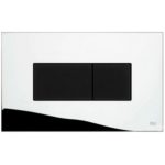 Кнопка смыва OLI Karisma 641004 хром/черная Soft touch-фото1