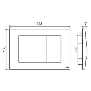 Клавиша смыва METAL 656006 механика цвет Матовый хром-фото2