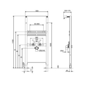 Инсталляция для раковин OLI Washbasin Sanitarblock 881857-фото2