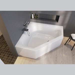Ванна акриловая с панелью угловая 145x145 RIHO AUSTIN plug&play B005019005-фото2
