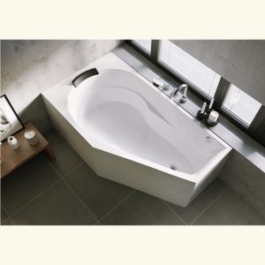 Ванна акриловая с панелью ассиметричная 160x90 RIHO YUKON plug&play B008012005-фото2