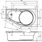 Акриловая ванна ассиметричная 160x90 RIHO YUKON B009001005-фото3