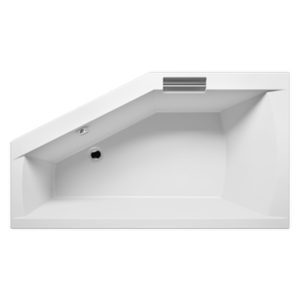 Ванна акриловая с панелью ассиметричная 160x90 RIHO GETA plug&play B029008005-фото3