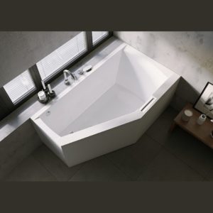 Ванна акриловая с панелью ассиметричная 170x90 RIHO GETA plug&play B031009005-фото2