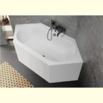 Ванна акриловая с панелью ассиметричная 190x90 RIHO KANSAS plug&play B035008005-фото2