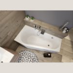 Ванна акриловая с панелью ассиметричная 150x80 RIHO DELTA 150 plug&play B066007005-фото2