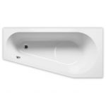 Ванна акриловая с панелью ассиметричная 160x80 RIHO DELTA 160 plug&play B069007005-фото3
