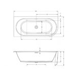 Акриловая ванна ассиметричная 180x84 RIHO DESIRE CORNER B087001005-фото3