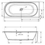 Акриловая ванна ассиметричная 180x84 RIHO DESIRE CORNER B087001105 белый матовый-фото3