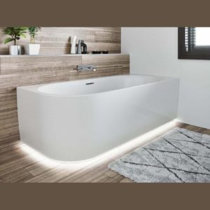 Акриловая ванна с подсветкой ассиметричная 180x84 RIHO DESIRE CORNER B088002005-фото2