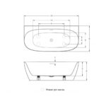 Акриловая ванна пристенная 170x80 RIHO OMEGA B094004005-фото3