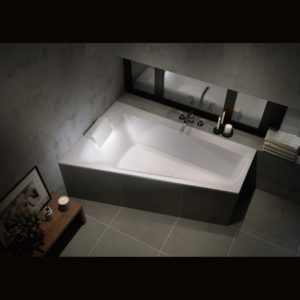 Акриловая ванна с подсветкой ассиметричная 170x110 RIHO STILL SMART LED B101003005-фото3