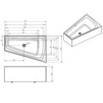 Ванна акриловая с панелью ассиметричная 170x110 RIHO STILL SMART plug&play B102008005-фото4