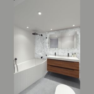 Ванна акриловая с панелью ассиметричная 170x90 RIHO RETHINK SPACE plug&play B114009005-фото3