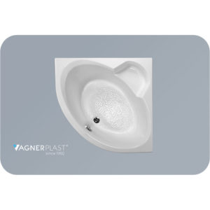 Ванна угловая акриловая 125x125 Vagnerplast Catalina Mini белая-фото1