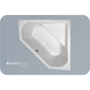 Ванна угловая акриловая 140x140 Vagnerplast Cavallo Corner белая-фото1