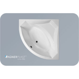 Ванна угловая акриловая 140x140 Vagnerplast Veronela Corner белая-фото1