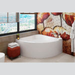 Ванна угловая акриловая 140x140 Vagnerplast Veronela Corner белая-фото5