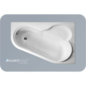 Ванна ассиметричная акриловая 147x100 Vagnerplast Selena right белая-фото1