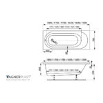 Ванна прямоугольная акриловая 150x70 Vagnerplast Kasandra белая-фото6