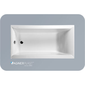 Ванна прямоугольная акриловая 150x70 Vagnerplast Veronela белая-фото1