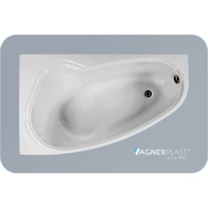 Ванна ассиметричная акриловая 150x90 Vagnerplast Avona left белая-фото1