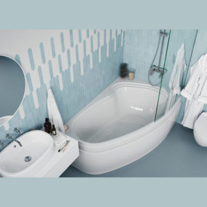 Ванна ассиметричная акриловая 150x90 Vagnerplast Avona right белая-фото2