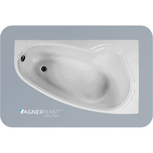 Ванна ассиметричная акриловая 150x90 Vagnerplast Avona right белая-фото1