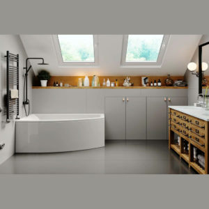 Ванна ассиметричная акриловая 160x105 Vagnerplast Veronela left белая-фото2