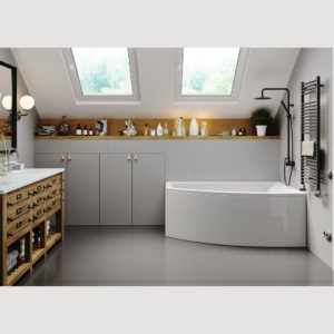 Ванна ассиметричная акриловая 160x105 Vagnerplast Veronela right белая-фото2