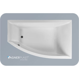 Ванна ассиметричная акриловая 160x105 Vagnerplast Veronela right белая-фото1