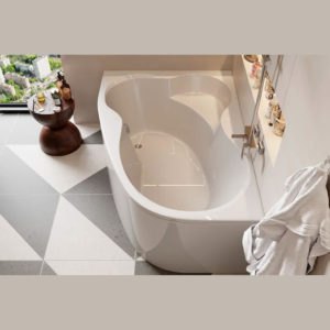 Ванна ассиметричная акриловая 160x105 Vagnerplast Melite left белая-фото2