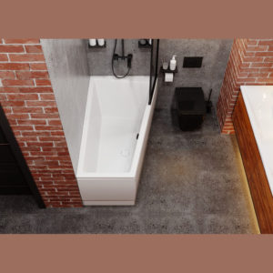 Ванна ассиметричная акриловая 160x90 Vagnerplast Cavallo right белая-фото2