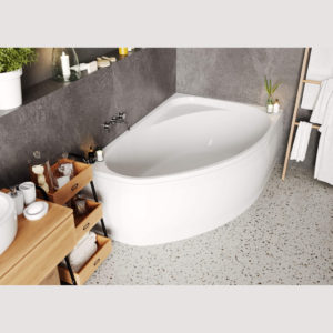 Ванна ассиметричная акриловая 170x110 Vagnerplast Hapi right белая-фото2