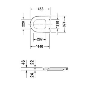 Сиденье с крышкой для унитаза Duravit ME by Starck 0020090000 SoftClose-фото2
